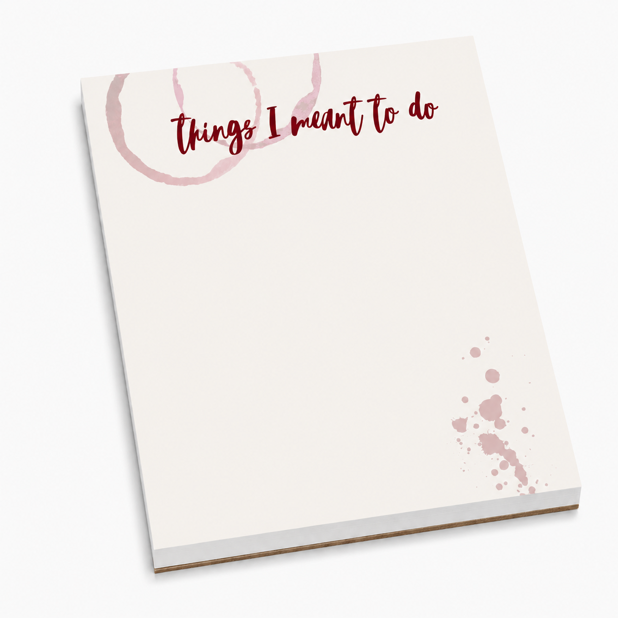 Things I Meant To Do Notepad